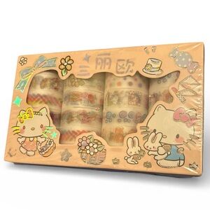 🆕HELLO KITTY: Washi Decorative Tape Set- 24 rolls NIB